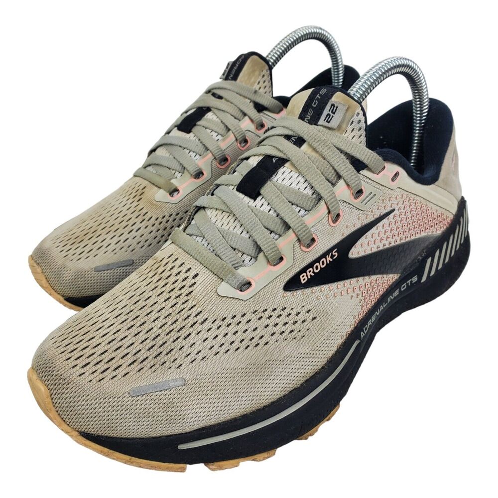 BROOKS Shoes ADRENALINE 22 Womens Size 8.5 Gray Running Sneaker 1203531B035